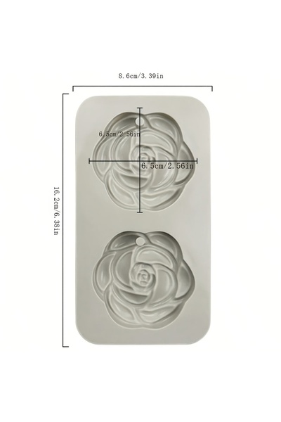 Choice 1pc 1/2pcs Camellia Silicone Mold Aromatherapy Gypsum Hanging Sheet Ma...