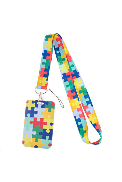 Choice1 3 Autism Awareness Puzzle Lanyard Nurse Card Holder Neck Strap for ke...
