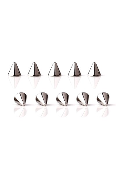 Choice5 16G 1.2x4mm 10 قطع مخاريط بديلة مخروطية الشكل بأحجام 2.5mm-6mm لثقب ا...