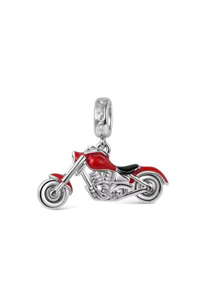 Choice13 B3996 925 Silver Blue Black Motorcycle Charm Bead Pink Bicycle Penda...