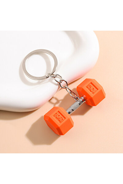 Choice حلقة مفاتيح بتصميم دمبل من البولي فينيل كلوريد (PVC) بتصميم رياضي، قطع...