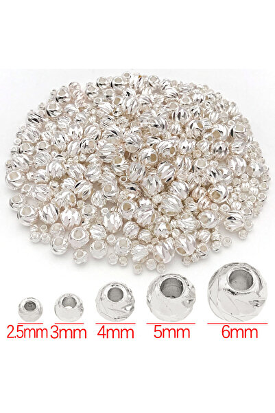 Choice13 3mm Color 1 20pcs 18K Real Gold Plated Brass Beads, Striped Cut Flow...