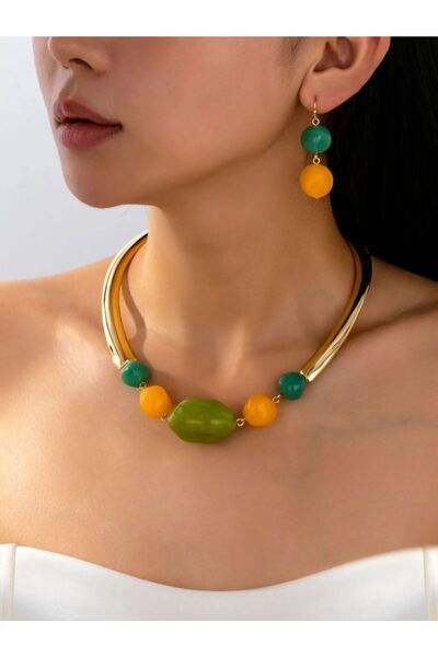 Choice MULTI Gold-color Elegant Summer Exaggerated Style Versatile Women's Je...