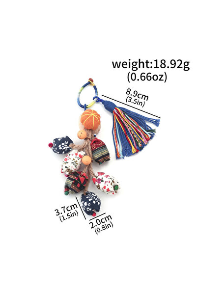 Choice BG00265 New Pumpkin Pendant Bohemian Ethnic Tassel Handmade Colorful F...