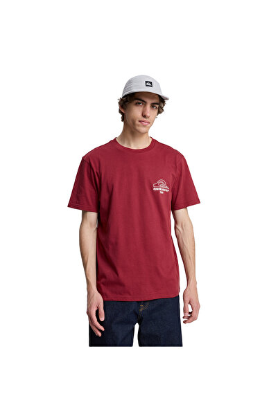 Quiksilver Ανδρικό μπλουζάκι Bliss Point σε μπορντό χρώμα