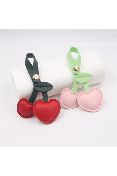 Choice4 Red and Pink Yupsk Cute 3D Peach Heart Cherry Car Key Chains Red Pink...