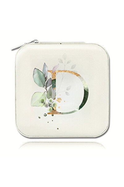 Choice1 MFQ-12-D Elegant Zipper Travel Jewelry Case A-Z Letter Print Valentin...
