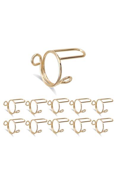 Choice Gold High Quality for False Nail Nail Rings Reusable for French Fake N...