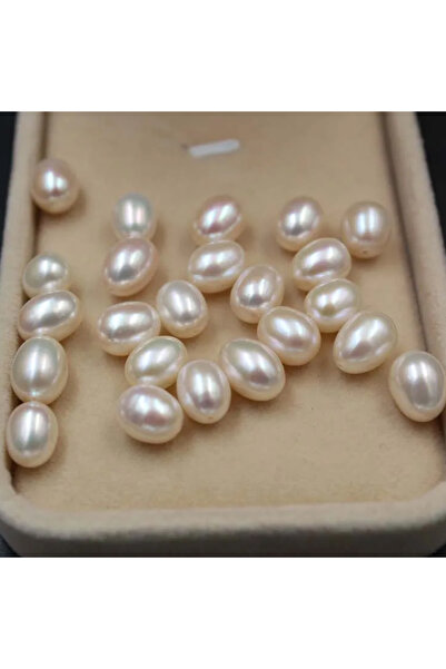 Choice 7-8mm WHITE 5pcs/set Natural Freshwater Cultured Pearl Loose Beads Hal...