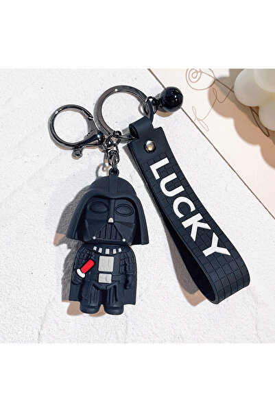 choice2 MINISO KC4384 Black Warrior Keyring Exquisite Backpack Ornament Car K...