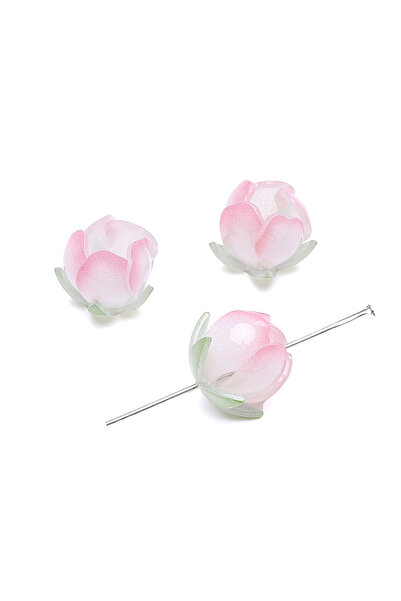 Choice 1Pcs xiao 14x13mm ZW29 Cute 1pcs 3D Peach Blossom Beads Exquisite Char...