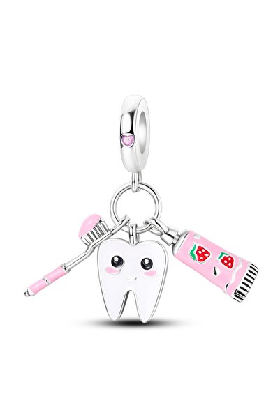 Choice5 KTC718 Original 925 Sterling Silver Charms Bead Toothbrush Pendant To...
