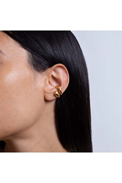 Choice1 Gold Punk Piercless Ear Clip Earring for Women Classic Gold Color Tre...