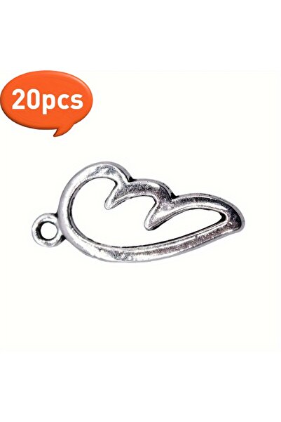 Choice 20 قطعة من قلادات على شكل أجنحة ملاك فضية عتيقة لصنع الأقراط والقلائد ...