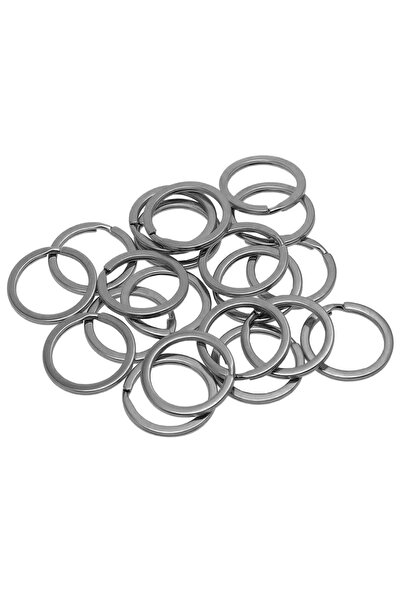 Choice8 30pcs Black 30/50pcs metal round open split key rings,suitable for do...