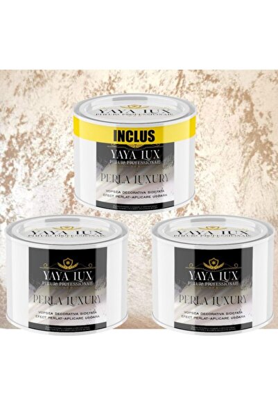 YaYa Color Vopsea Decorativă Perla Luxury cu fulgi perlați, Cafea cu lapte , ...