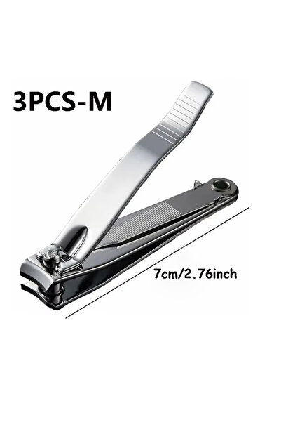 Choice6 3PCS M Nail Clipper, Premium Sharp Sturdy Stainless Steel Fingernail ...