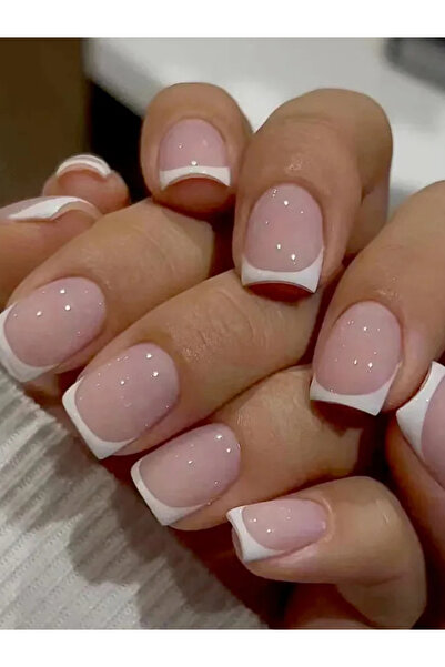 Choice QH-W900 24 Square Short Fake Nails +1 Nail File +1 Piece of Jelly Glue