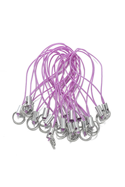 Choice24 20pcs Light purple 20/50Pcs Polyester Cord with Double Jump Ring Lan...