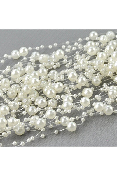 Choice Beige-5M-bag 5/10Meters Artificial Pearls Chain Fishing Line Beads Gar...