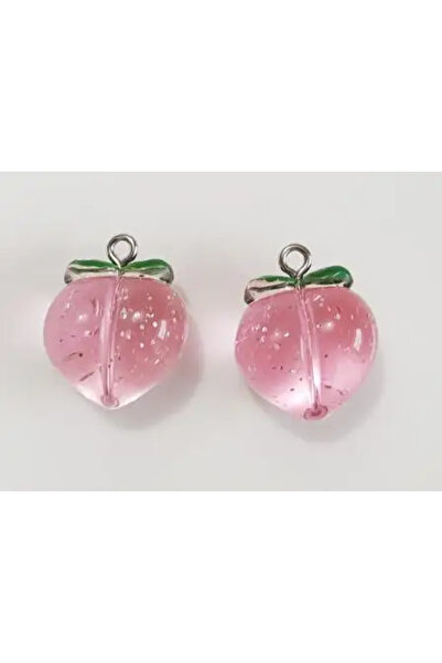 Choice5 20mm(10pcs) jinfen SG10 10Pcs 20mm Cute Transparent Fruit Peach Flat ...