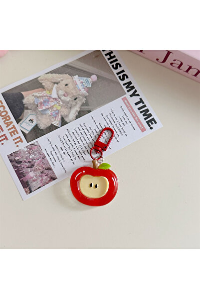 Choice1 red 1/2pcs Cartoon Red Green Cute Keychain for Women Lovely Acrylic S...
