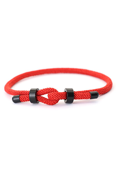 Choice5 red Adjustable Men Lucky Red Rope Bracelet With Grade A 4mm String St...