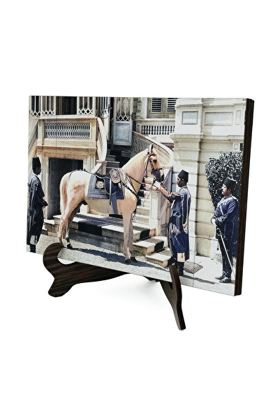 Sadrazam Επιτραπέζια βάση MDF με εκτύπωση του αλόγου και της ιππικής ενδυμασί...