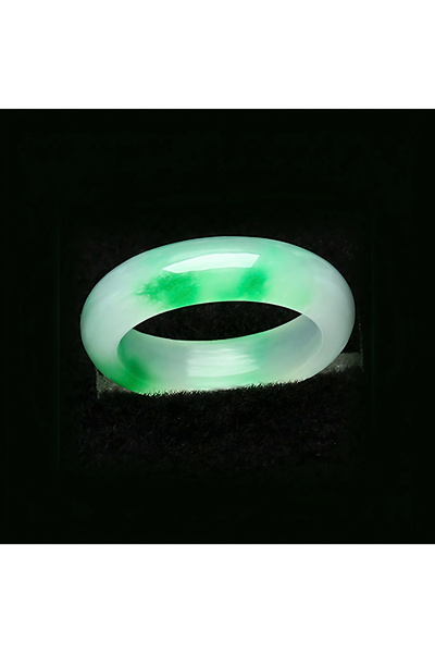 Choice13 8 Multicolor 6mm Natural Stone Jade Gemstone Ring Women Plain Green ...