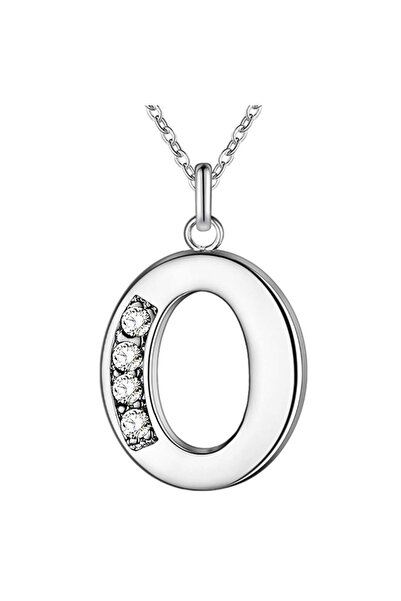 Choice22 O New 925 Sterling Silver Necklace 26 Letter Pendant For Women Fashi...