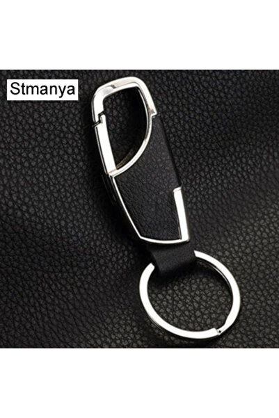 Choice1 Black1 Fashion Leather key Chain New Men Women Metal Waist Hanging Ke...