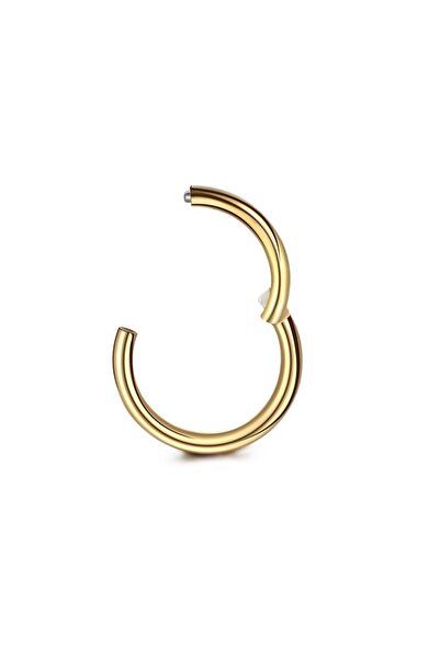 Choice4 5 قطع حلقات وأقراط أنف 18G 1.0x8 مم بلون ذهبي، 5 قطع/مجموعة، حلقة أنف...