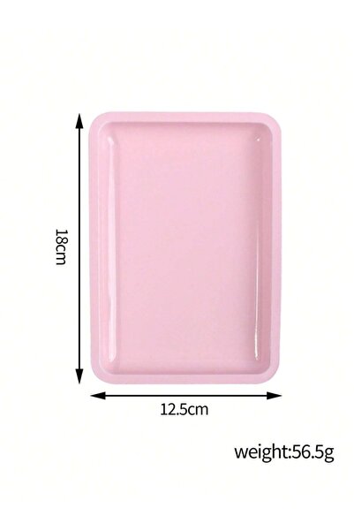 Choice1 Pink - Square Nail Tray Stainless Steel Cosmetic Storage Tray Nail Ar...