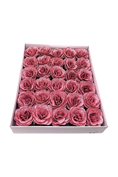 AFO Σετ 30 Τριαντάφυλλων Πριμιούμ με Ροζ Γκλίτερ