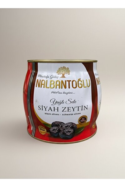Nalbantoğlu Zeytincilik Orta Boy Yağlı Sele Siyah Zeytin 2 kg