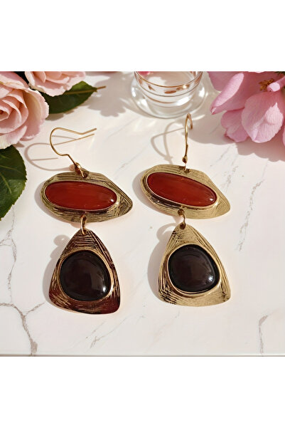 Choice WF5672-1 Retro and Trendy Oval Inlaid Zircon Pendant Earrings, Women's...