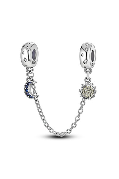 Choice1 KTC405 Sparkling Clear Silver Safety Chain 925 Silver Safety Chain Ch...