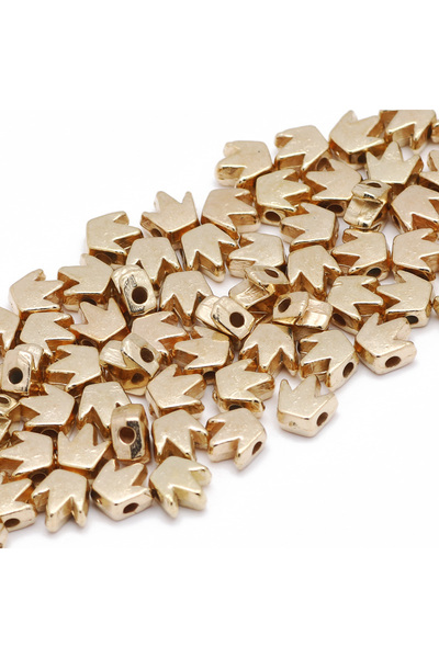 Choice1 Gold Color 100Pcs/lot 5x6mm Crown Shape CCB Beads Acrylic Loose Space...