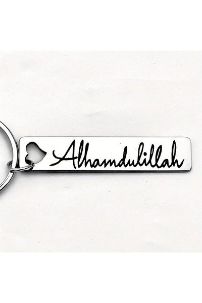 Choice K-Ramadan Creative Thank God for Ramadan Stainless Steel Keychain Crea...