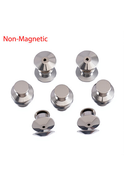 Choice4 Rhodium 5mm 5pcs 5Pcs 10Pcs Magnetic Clasp and Non-Magnetic Pin Brooc...