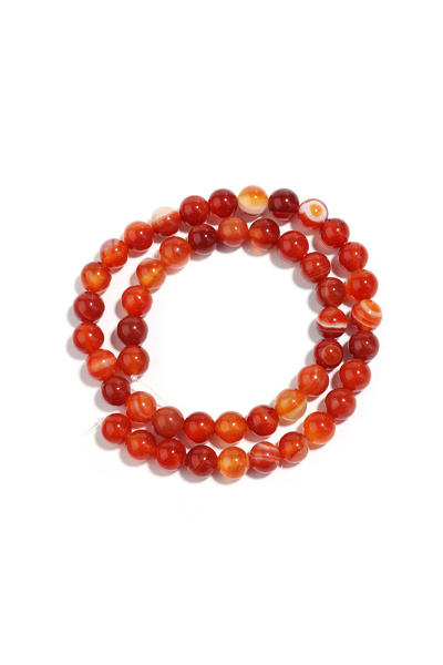 choice2 8mm 1strand/lot 4/6/8/10/12mm Red Stripe Agate Beads Natural Stone Be...