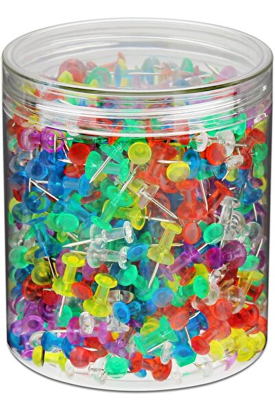 MADE IN CHINA OKVGO Πινέζες 600 τεμαχίων με πλαστικές κεφαλές και ατσάλινες α...