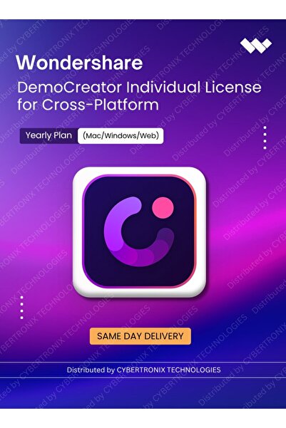 WonderShare برنامج DemoCreator متعدد المنصات سنويًا (ماك/ويندوز/ويب) |   رخصة...