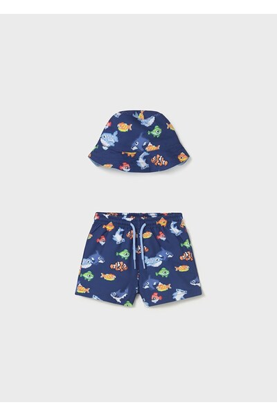 MAYORAL Boy's Swim Shorts and Hat