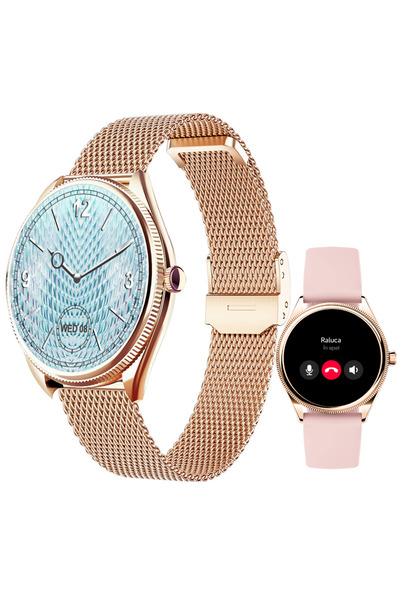 Lumaudio ®   Έξυπνο ρολόι Rosa με αυτονομία μπαταρίας 7 ημερών και μενού στα ...