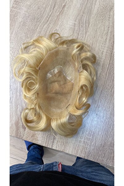 Handmade %100 insan saçı erkek kadın tepelik her işlem uygulanabilir yarım ta...