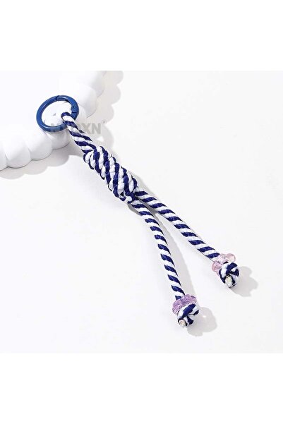 Choice3 E9740 1PC Colorful Bead Rope Keychain Braided Iridescent Key Ring Han...