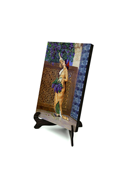 Sadrazam Osman Hamdi Bey – Πίνακας με ένα κορίτσι που μαζεύει λιλά, Εκτυπωμέν...