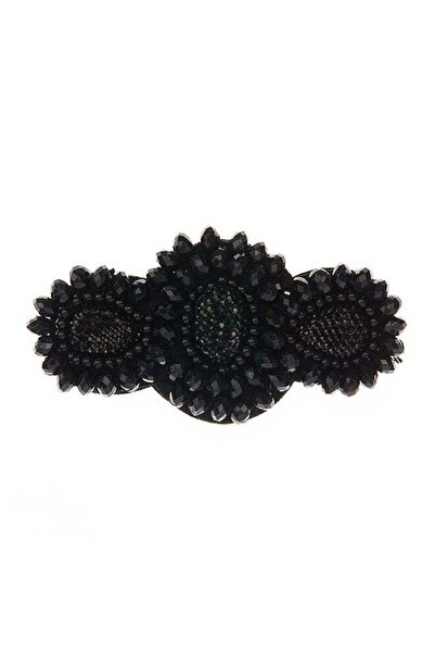 Basicare Black Flower Shaped Elastic Headbands 10g