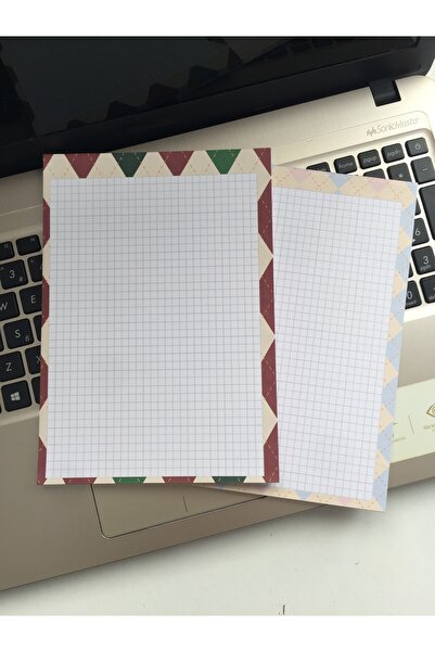 LaCerdaDizayn A5 2'li Notepad Seti, Memopad, Not Defteri, Kareli